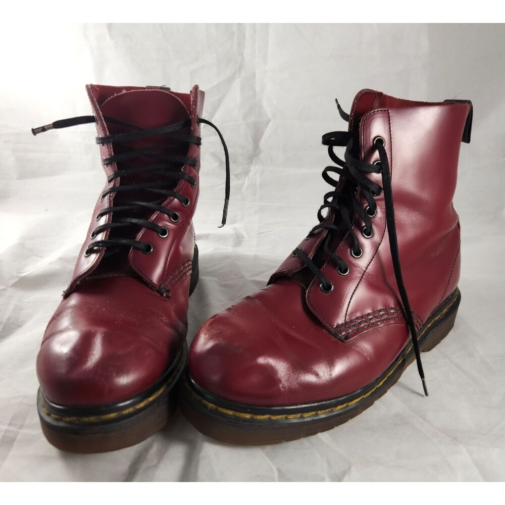 Vintage Doc Martens Women's US 6 Oxblood 8 Hole Rocker Toe Boots England 1990s